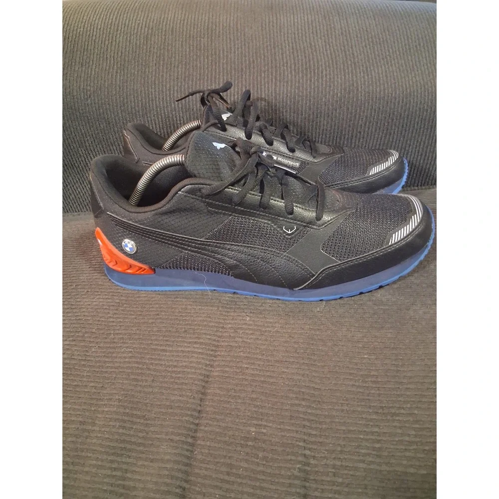 Puma BMW M Motorsport Roma Via Motorsport Black Blue Orange 307310-01 Mens 11.5